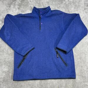 Vintage Patagonia Synchilla Deep Blue Size Medium MADE IN USA 1990s Gorpcore